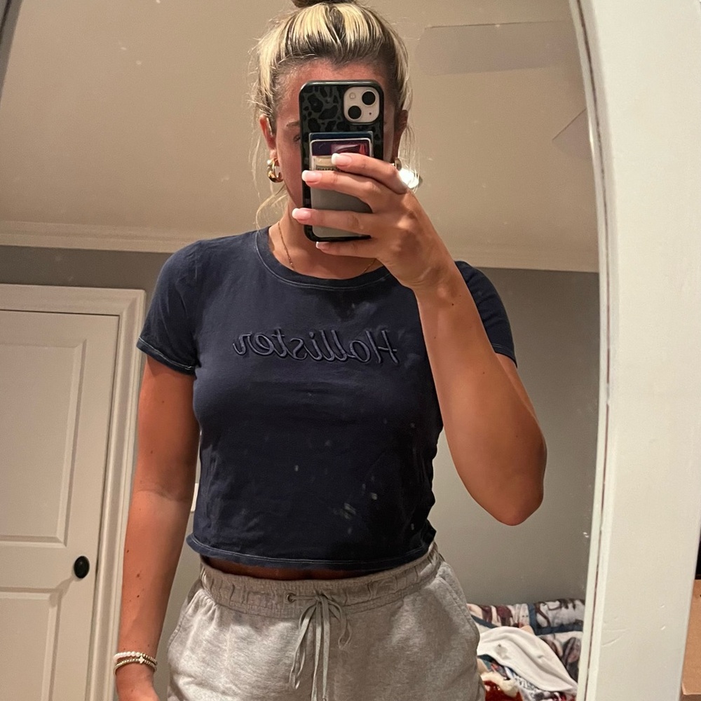 Hollister Dark Blue Slim Tee